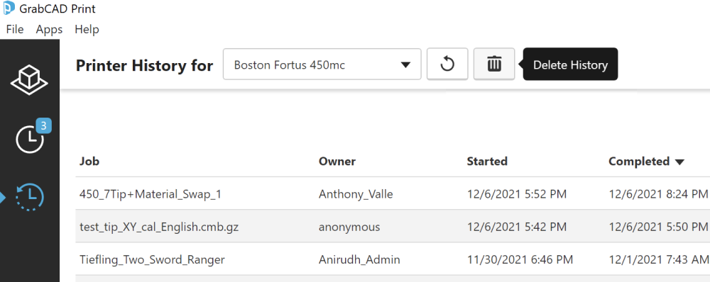 Printer history and usage reports_3