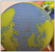 3D printed globe model 3D printed globe model