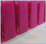 Side wall of a 3D printed model Side wall of a 3D printed model