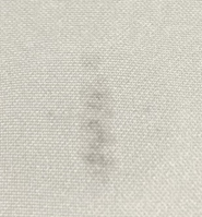 Low level of wetting on fabric