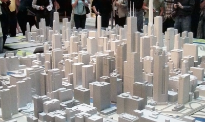 3D printed model of an entire city