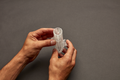3D printed rigid transparent prototype