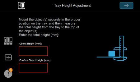 Manually Adjusting the Build Tray Height (GrabCAD Print Pro)